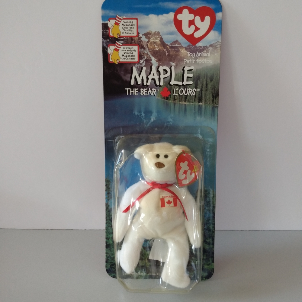 Ty Maple the Bear Beanie Baby